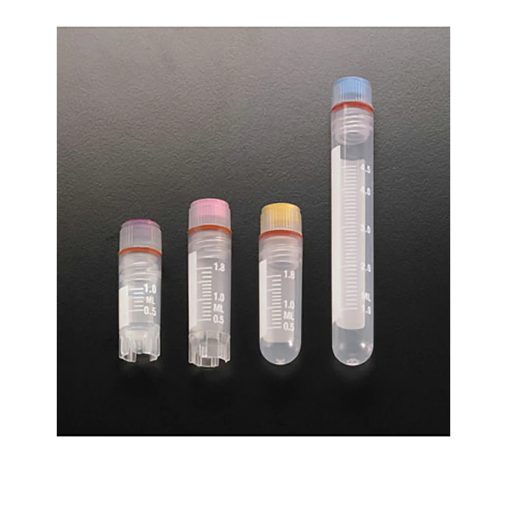Simport T301-1, 1.2ml Self-Standing Cryovial Internal Thread w/ O-Ring Seal, 10 Bags of 100 Tubes/Unit primary image