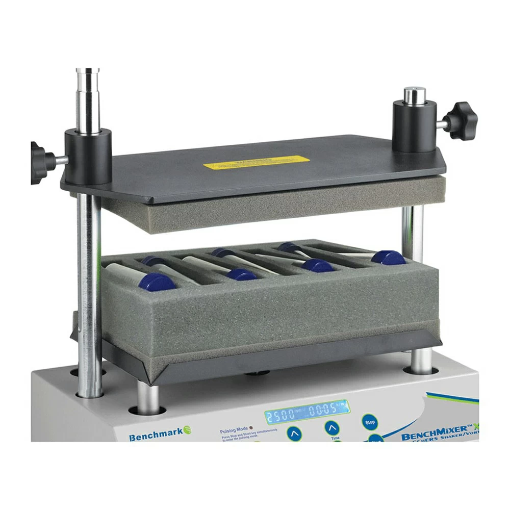 Benchmark Scientific BV1010-50HQ Tube Rack, 7 x 50ml QuEChERs Horizontal, For BenchMixer XL, 1 Rack/Unit primary image