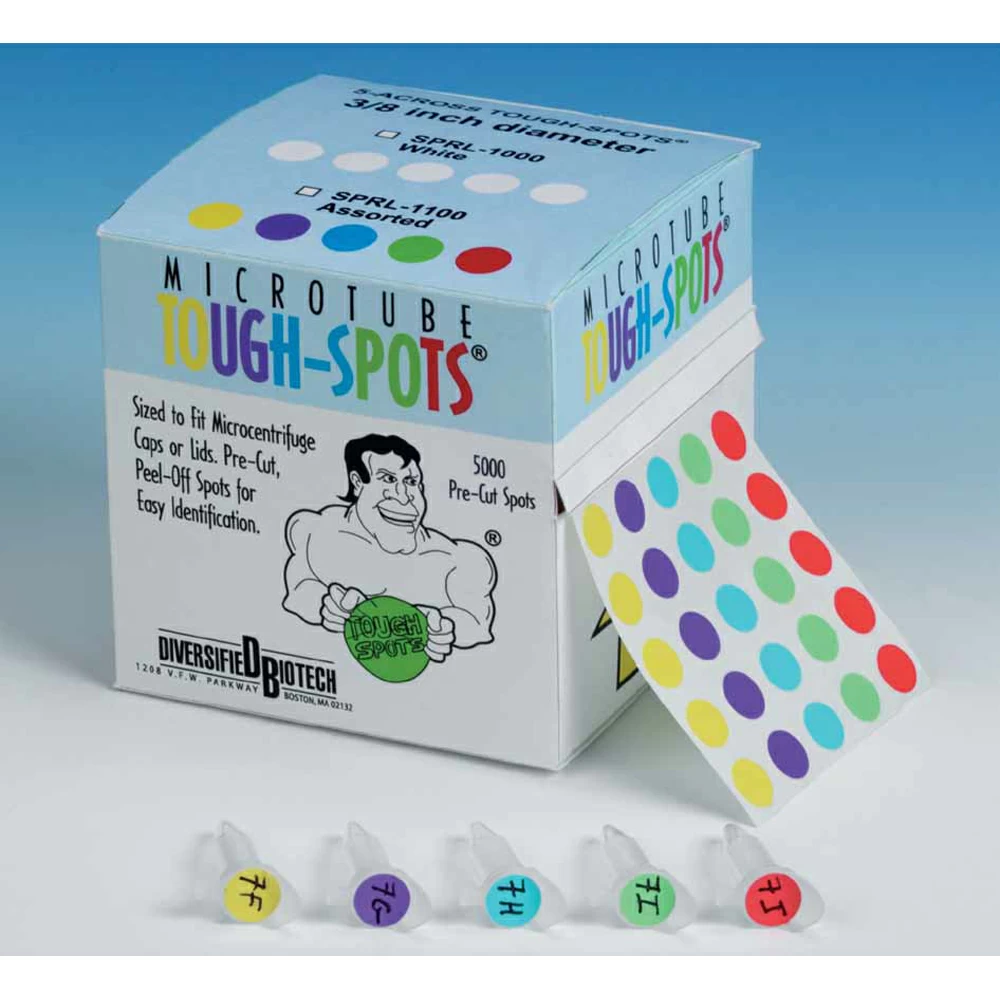 Diversified Biotech SPRL-1100, 3/8in, Rainbow Tags, 5,000 Spots/Unit secondary image